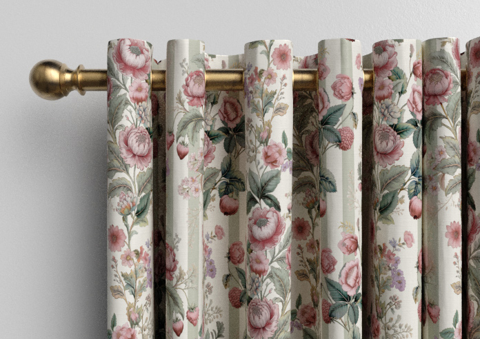 Adelaide, Winnies Bloom Buttermilk - Made to Measure Curtains - Image 12